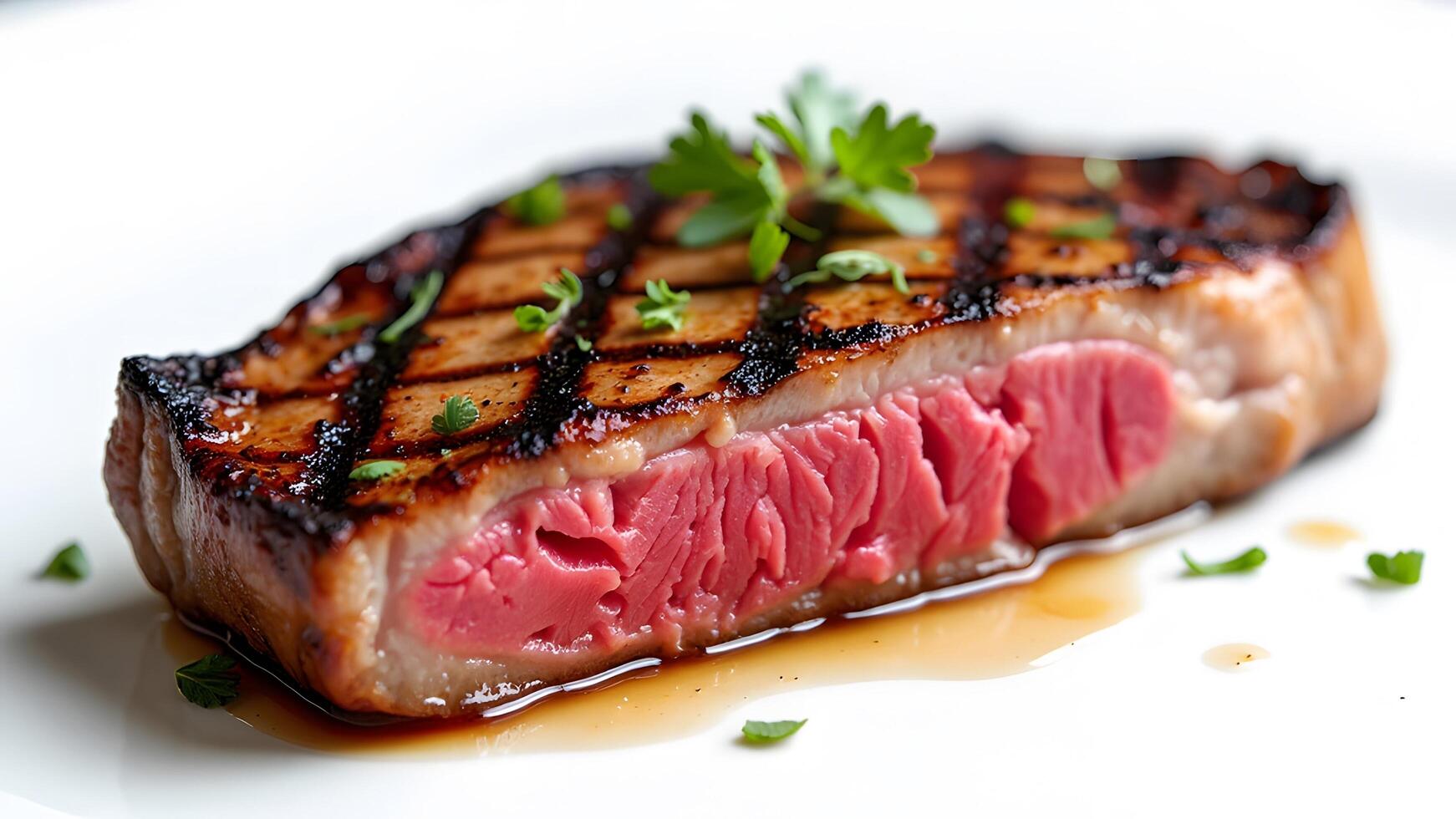 Juicy Grilled Steak with Tantalizing Grill Marks photo