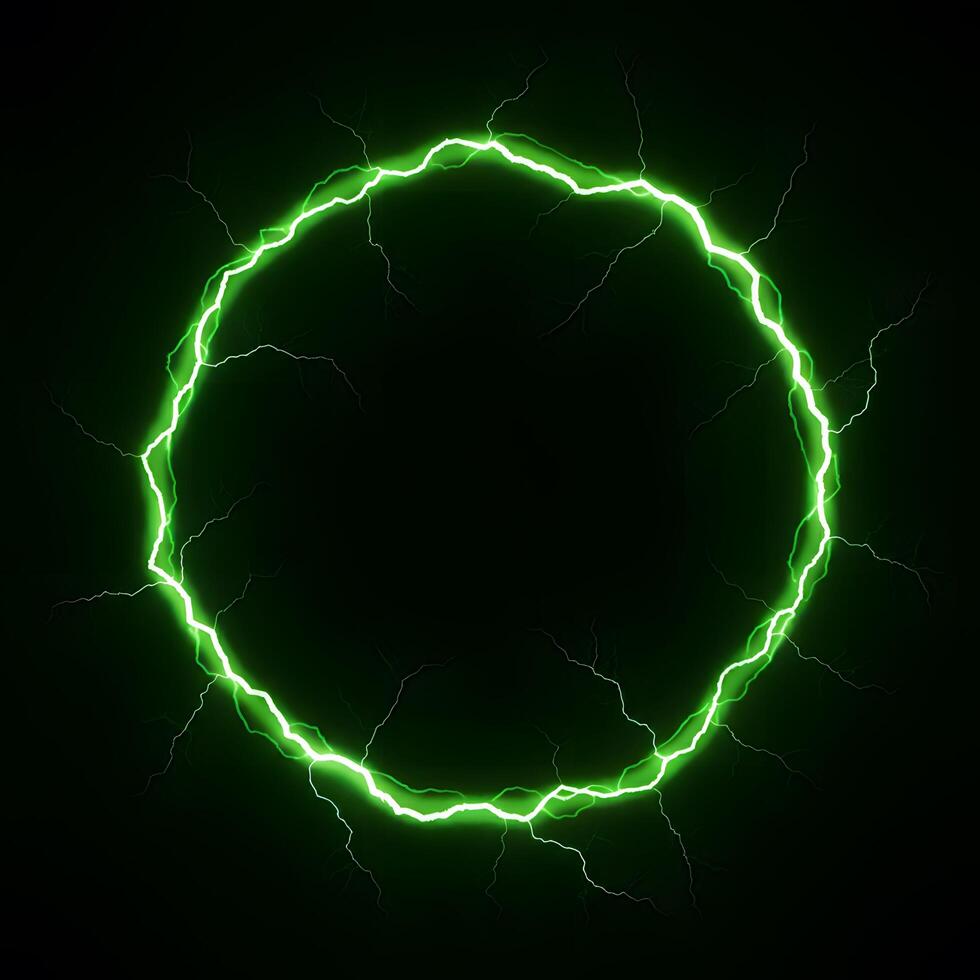 Mesmerizing Emerald Vortex A Captivating Display of Luminous Energy photo