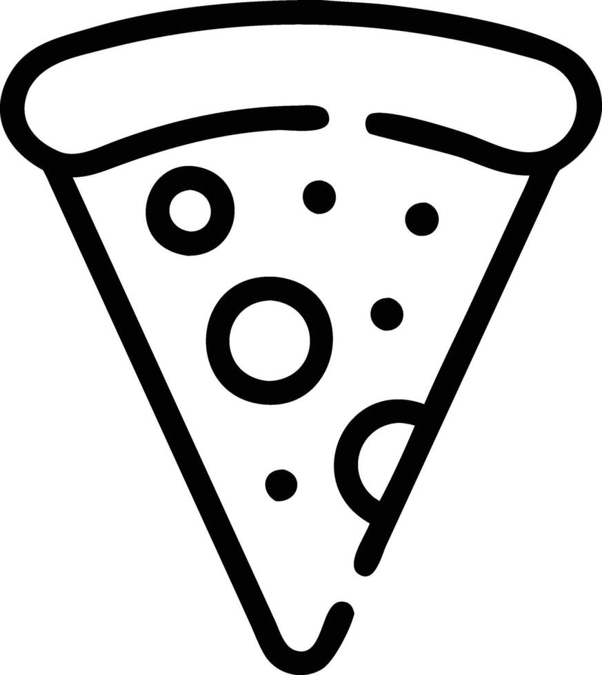 Pizza slice icon - illustration vector