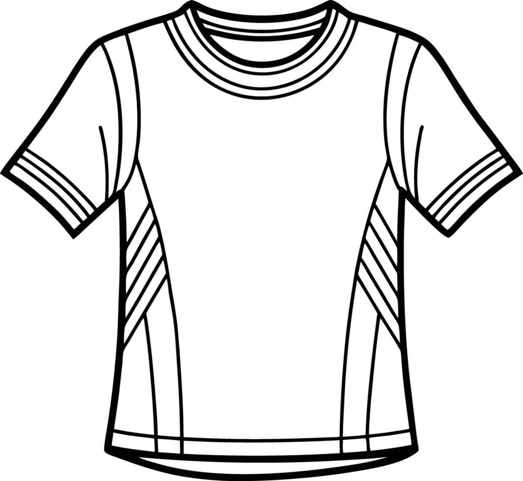 A t - shirt coloring page vector