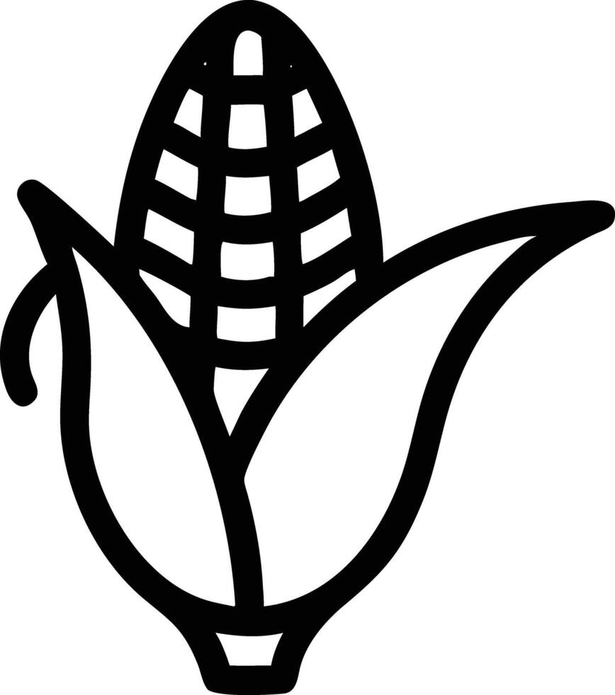 Corn icon on a white background vector