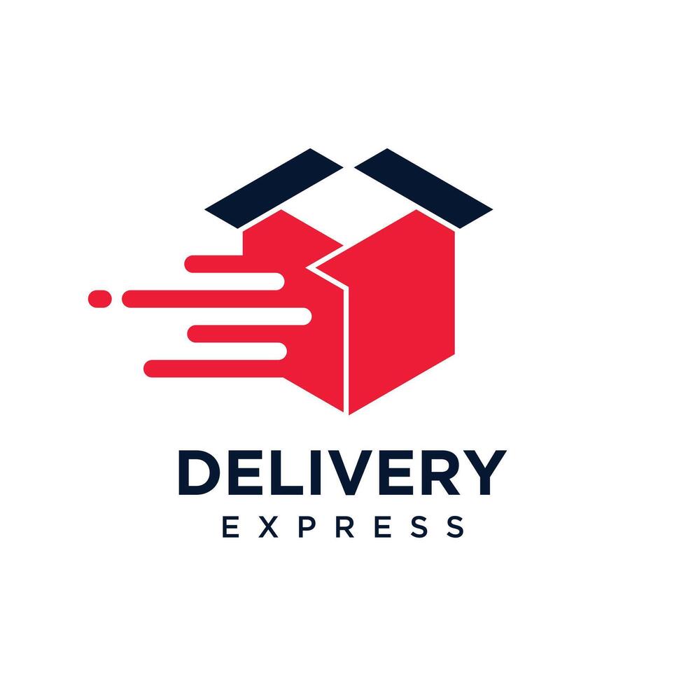 Delivery icon logo design with creative unique concept Premium vector