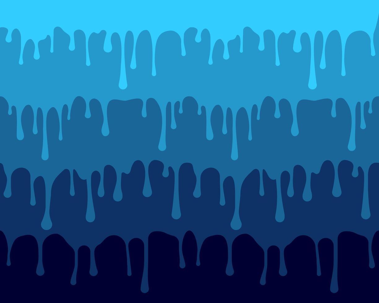 Blue liquid background. Blue paint abstract seamless pattern. vector