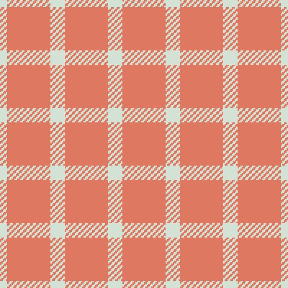 Checker plaid seamless pattern, japan check tartan. Direct background textile fabric texture in white and red colors. vector