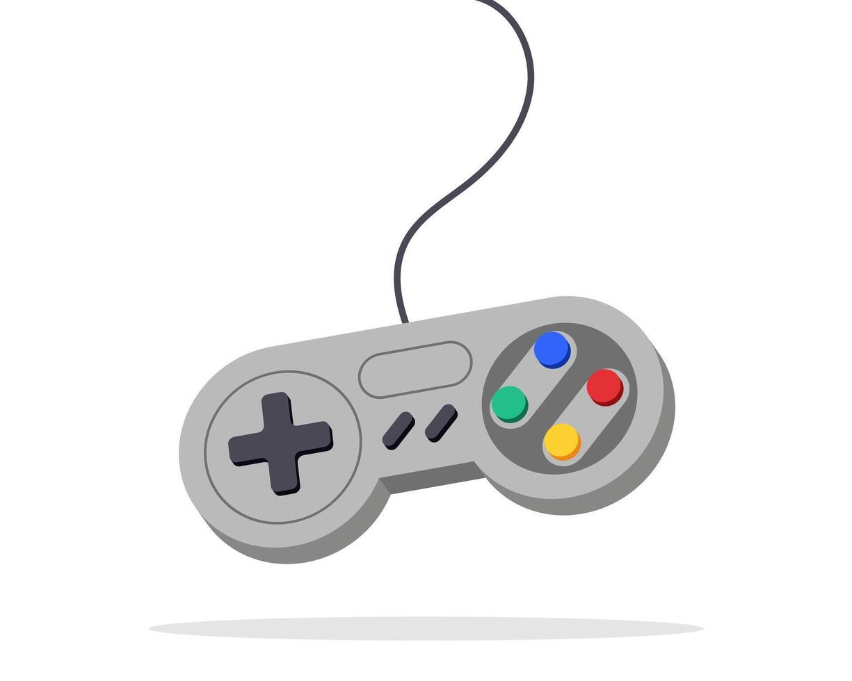 game joystick design. toy device keypad. Videogame computer fun controller. Kid pc gamepad 3d icon. vector