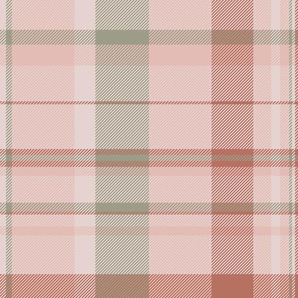 Frame plaid fabric, soft textile check texture. T-shirt pattern seamless background tartan in light and pastel colors. vector