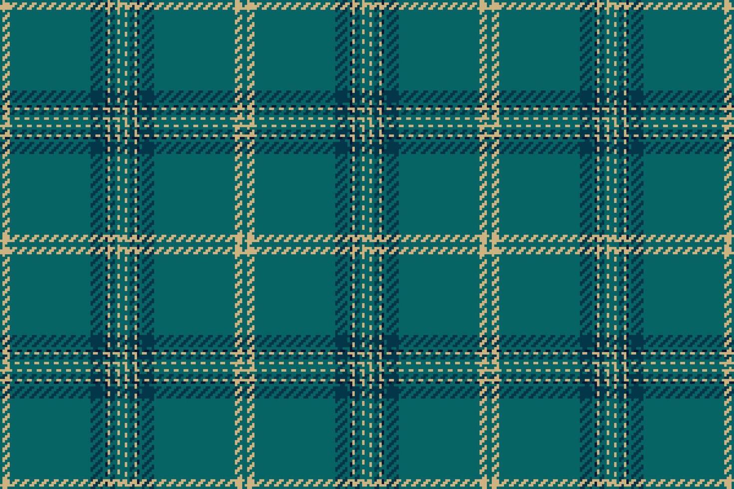 Yard check fabric texture, fashioned textile plaid . Close-up background tartan pattern seamless in teal and dark colors. vector