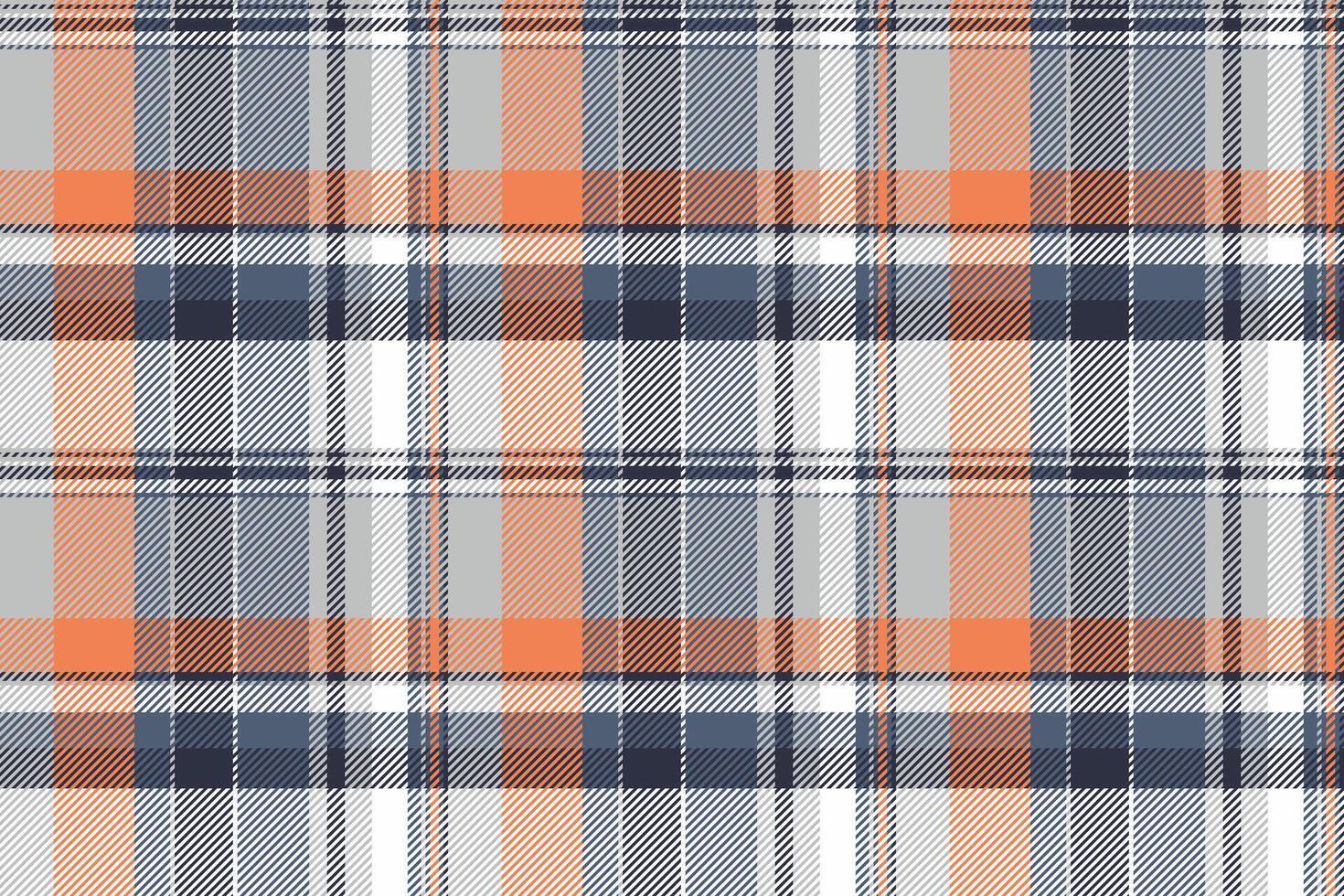 Regular textile pattern tartan, page background seamless fabric. Scratch texture plaid check in silver and white colors. vector