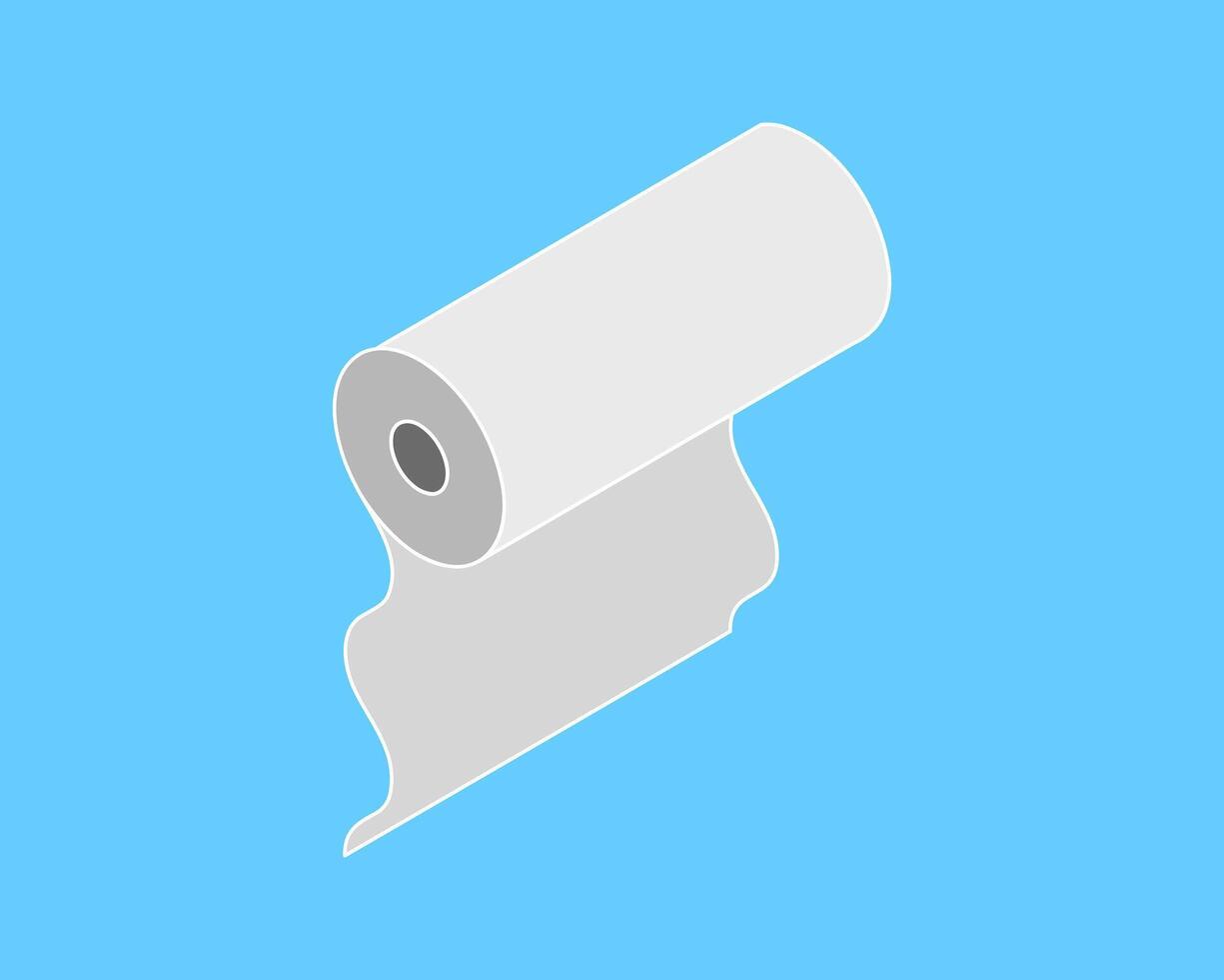 Textile roll icon. Paper tube illustration design for kitchen cleaning towel, carpet, scroll whatman, fabric. vector