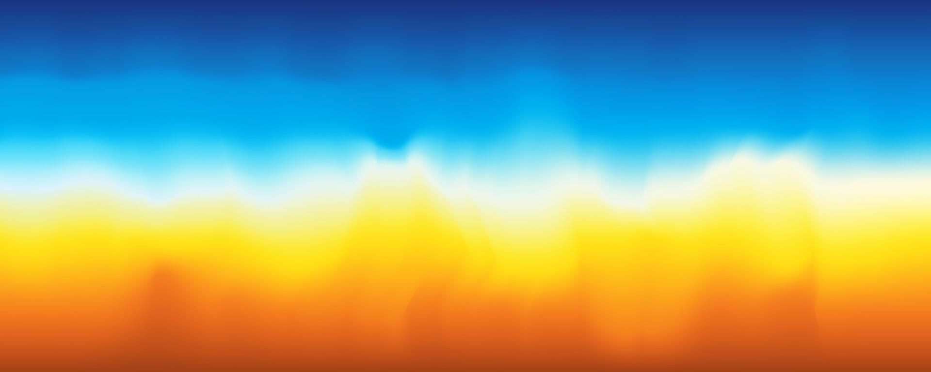 Ukraine banner on abstract modern ukrainian flag background. National freedom symbol. vector