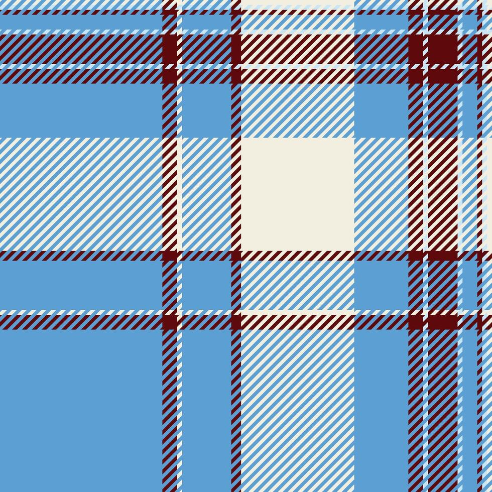 Wide seamless tartan textile, gentleman texture plaid pattern. No people background fabric check in cyan and white colors. vector