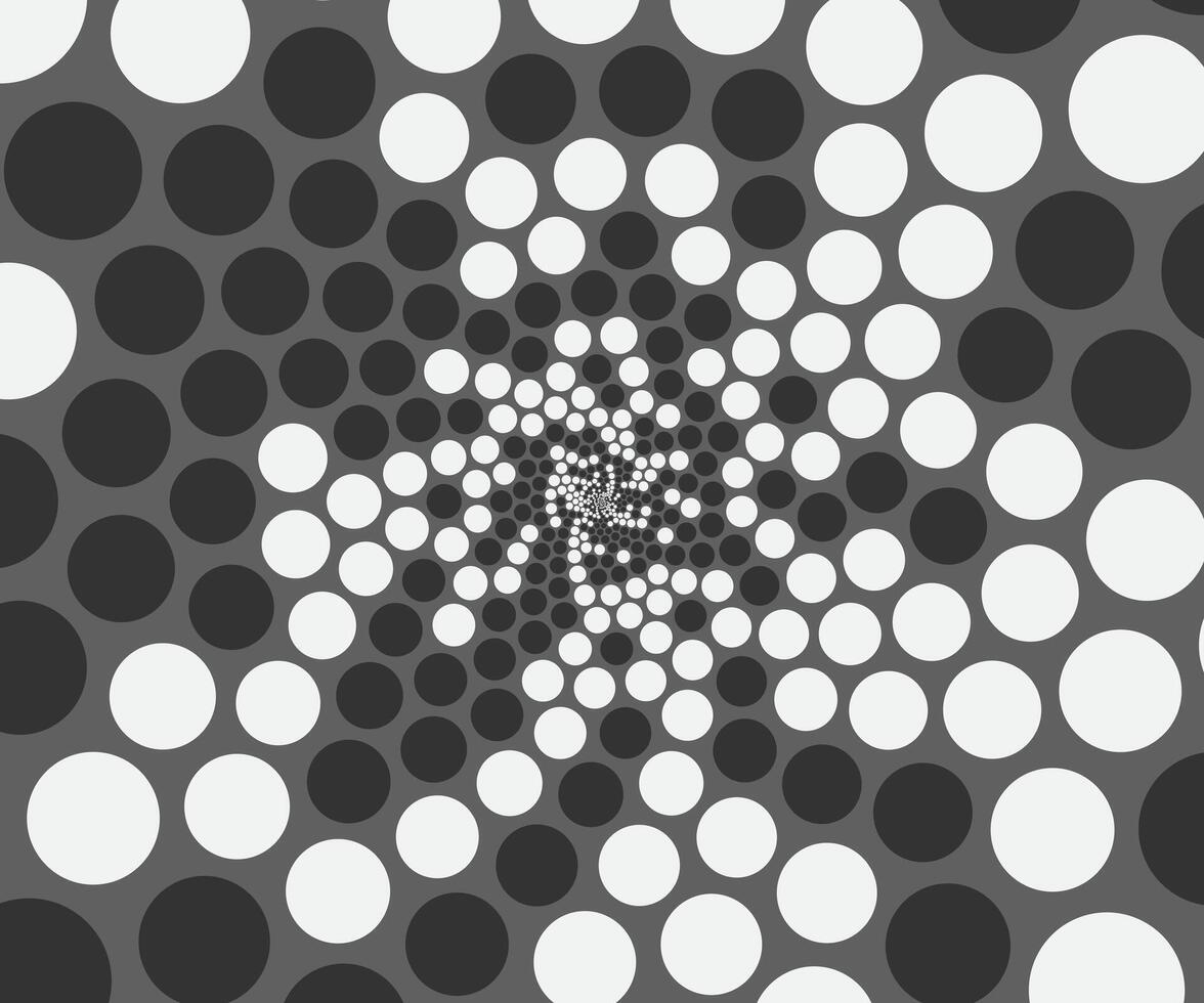 Abstract circle pattern with dotted effect. background dot texture. Art illustration modern round black and white element. vector