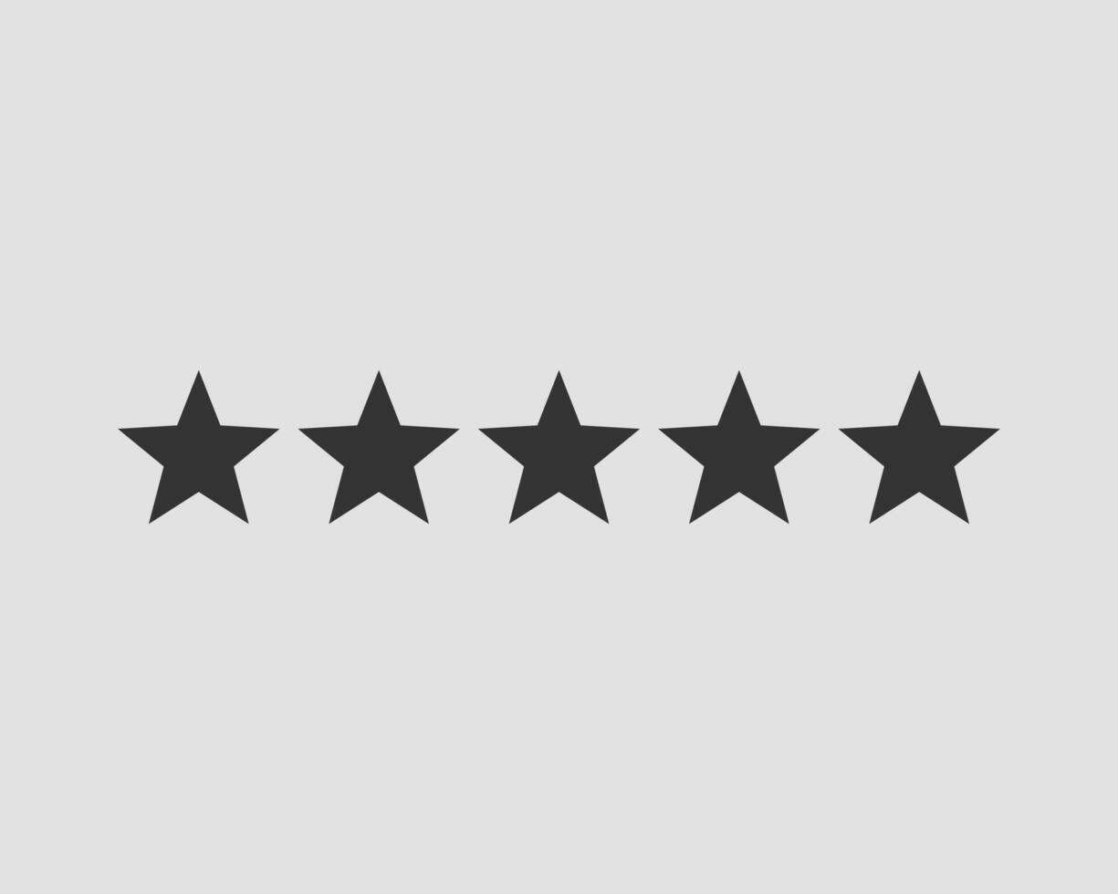 Star icon silhouette isolated on white background. vector