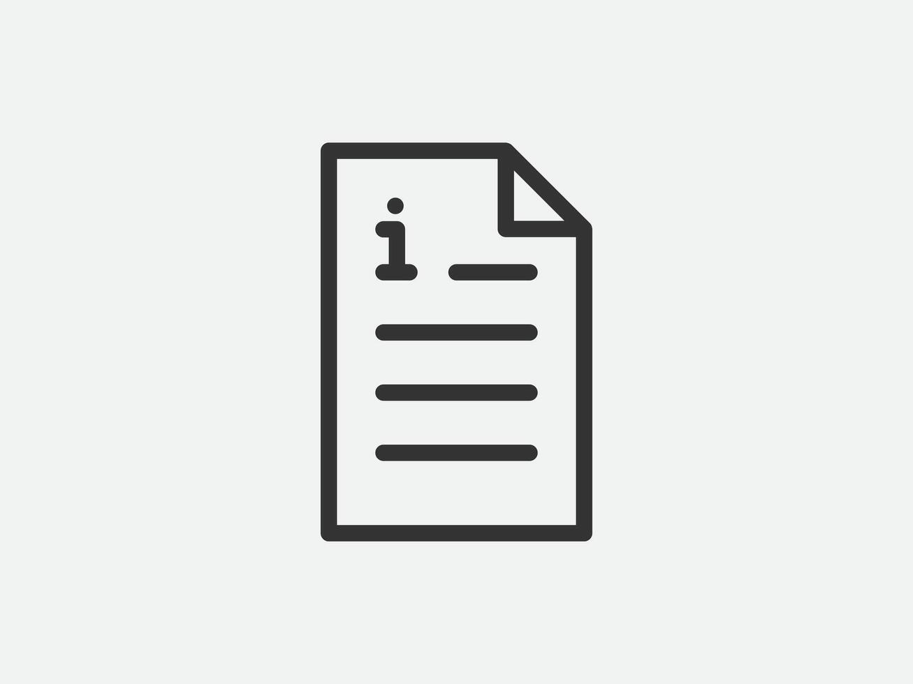 Guide icon , user manual. Service information document, instruction. vector