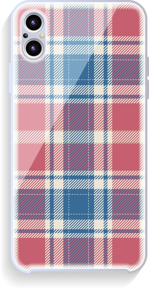 Smartphone cover design mockup. Template geometric pattern for mobile phone back part. Flat design. vector