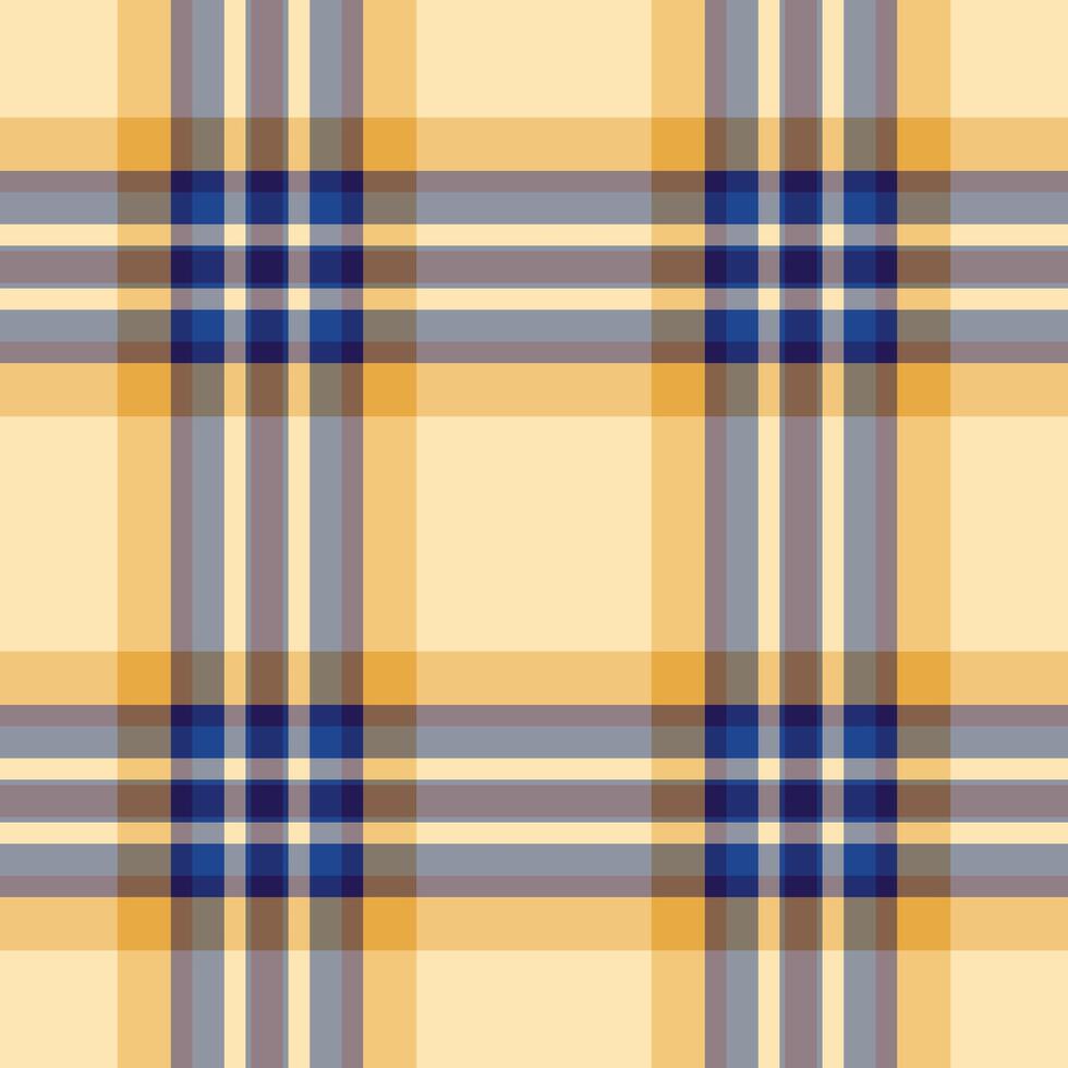 Customize plaid check textile, industry background texture. Fashionable tartan pattern seamless fabric in pastel and amber colors. vector