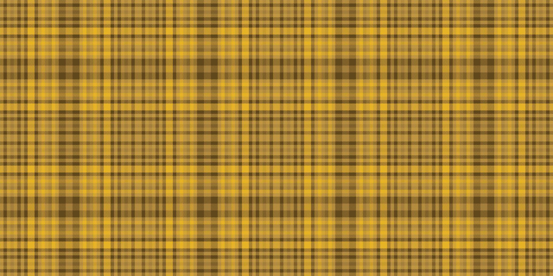 Model plaid check seamless, preppy textile tartan background. Cowboy pattern fabric texture in amber color. vector