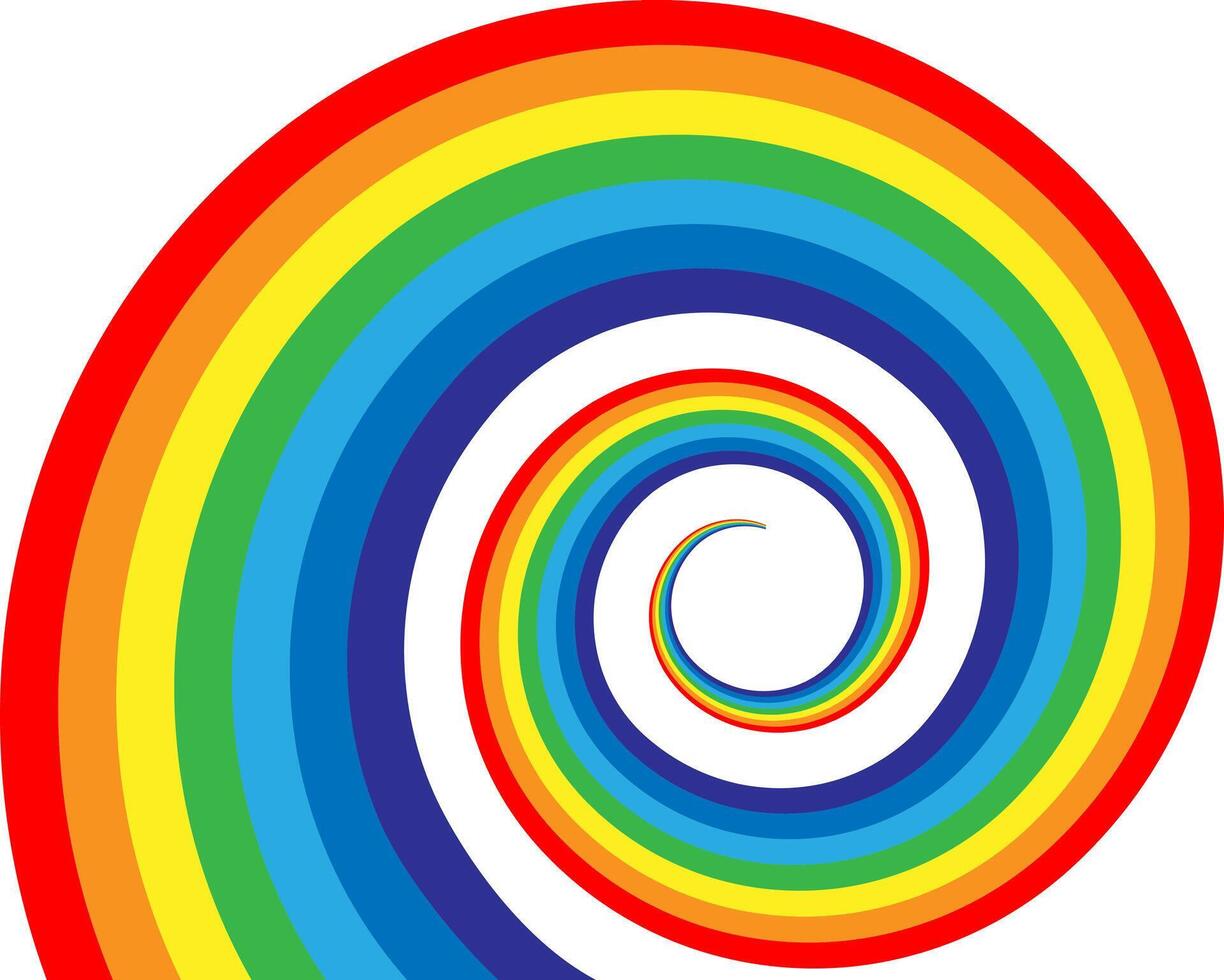 Rainbow illustration. Colorful abstract design. Color graphic symbol rain bow. vector
