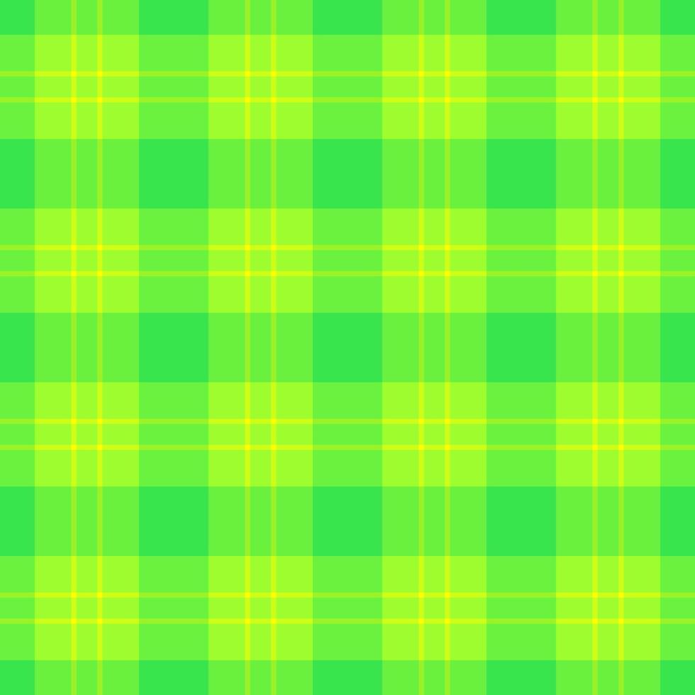 Close-up fabric tartan check, gift paper plaid seamless . New background pattern textile texture in green and bright colors. vector