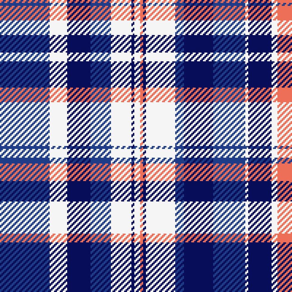 Panjabi background check , horizon plaid seamless textile. Skirt fabric tartan pattern texture in blue and white colors. vector