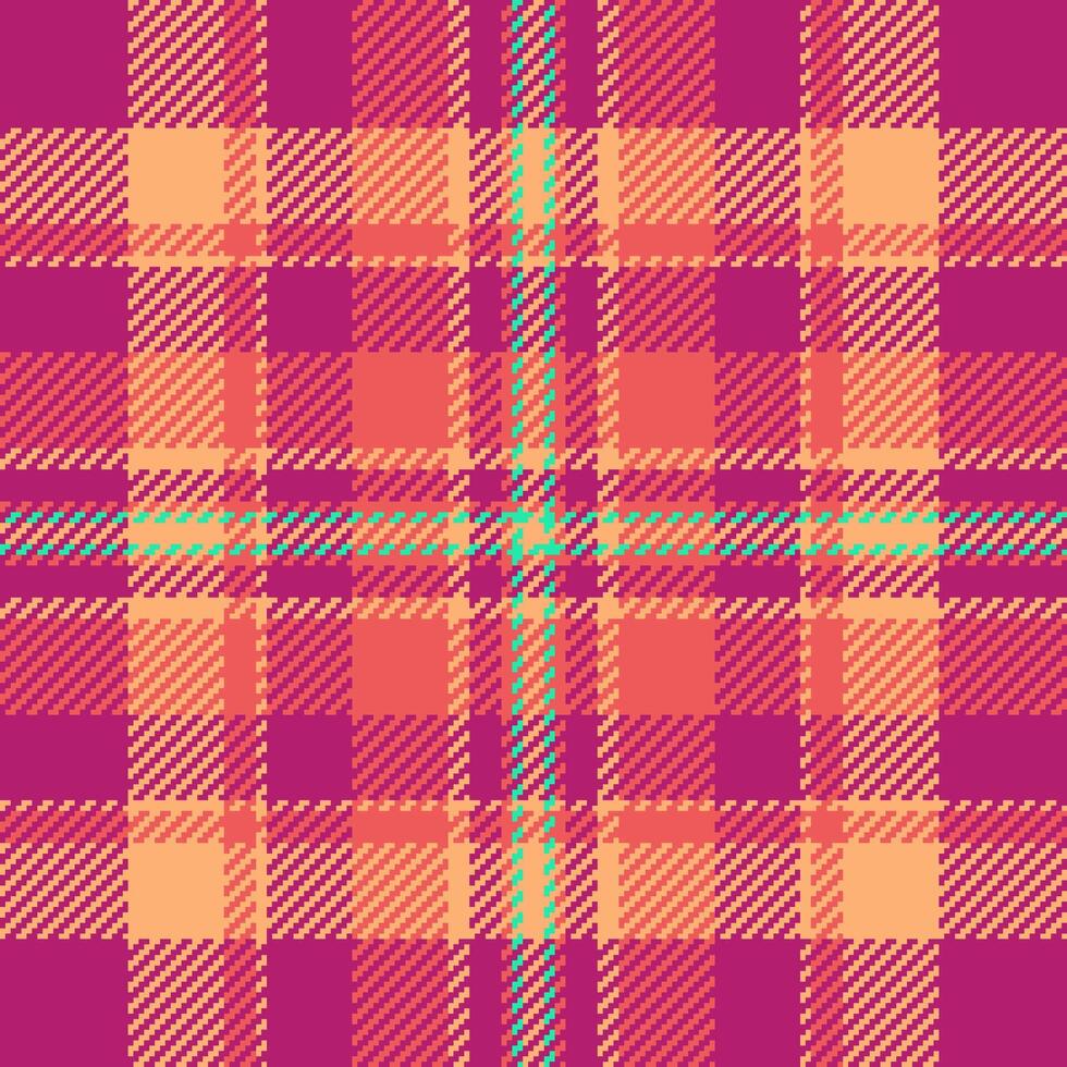 Textile design of textured plaid. Checkered fabric pattern swatch for shirt, dress, suit, wrapping paper print, invitation and gift card. vector