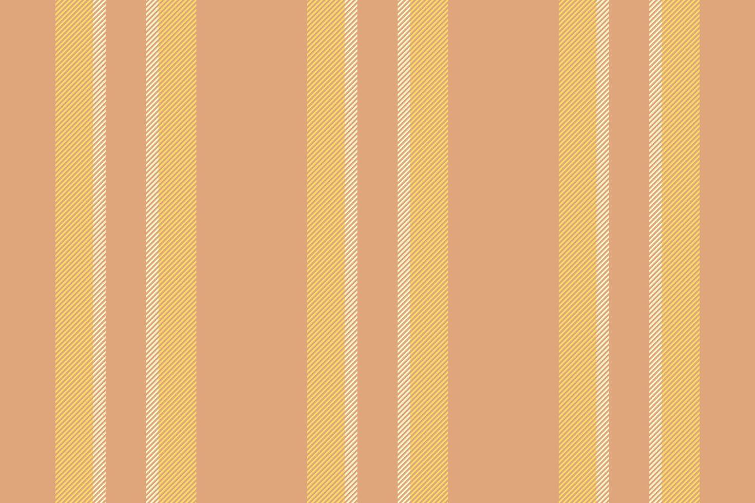 Dining room texture fabric stripe, vibrant lines seamless. Printing background pattern vertical textile in orange and yellow colors. vector