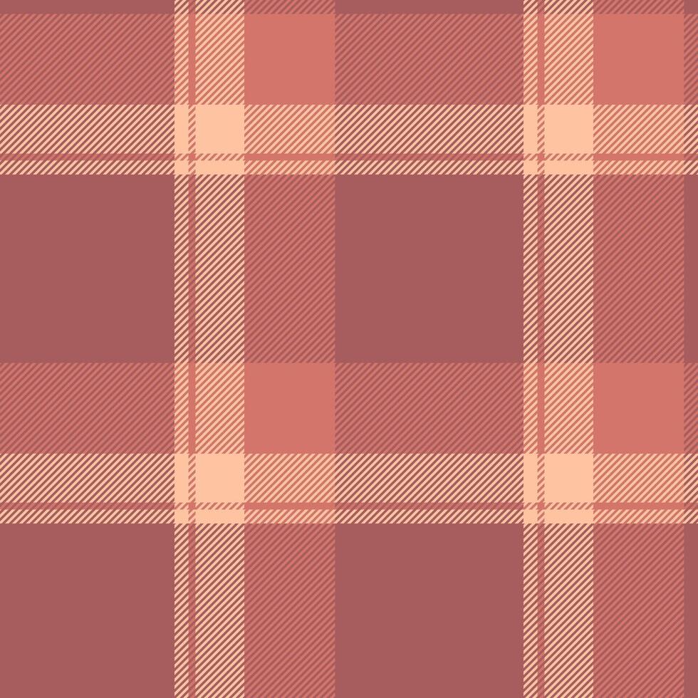 Goose check fabric, cultural pattern tartan texture. Handmade seamless background plaid textile in red and orange colors. vector