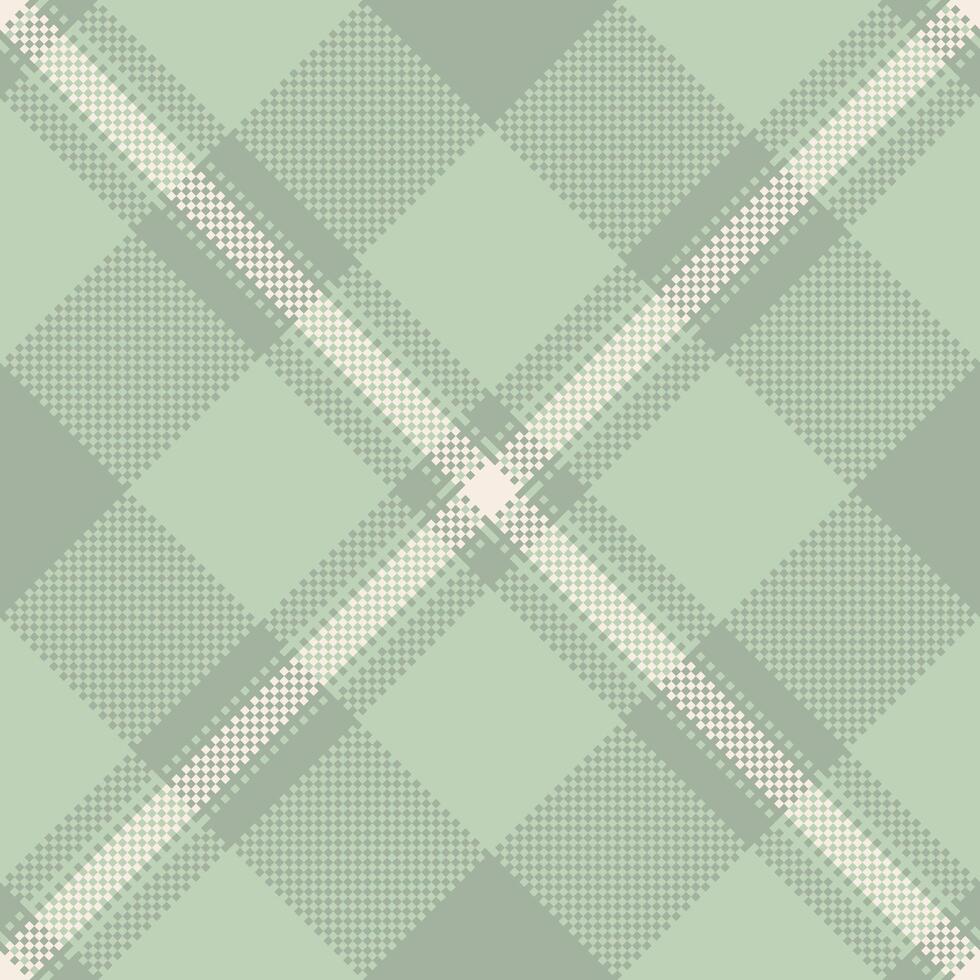Loft seamless textile texture, panjabi check fabric. Pillow background tartan plaid pattern in light and pastel colors. vector