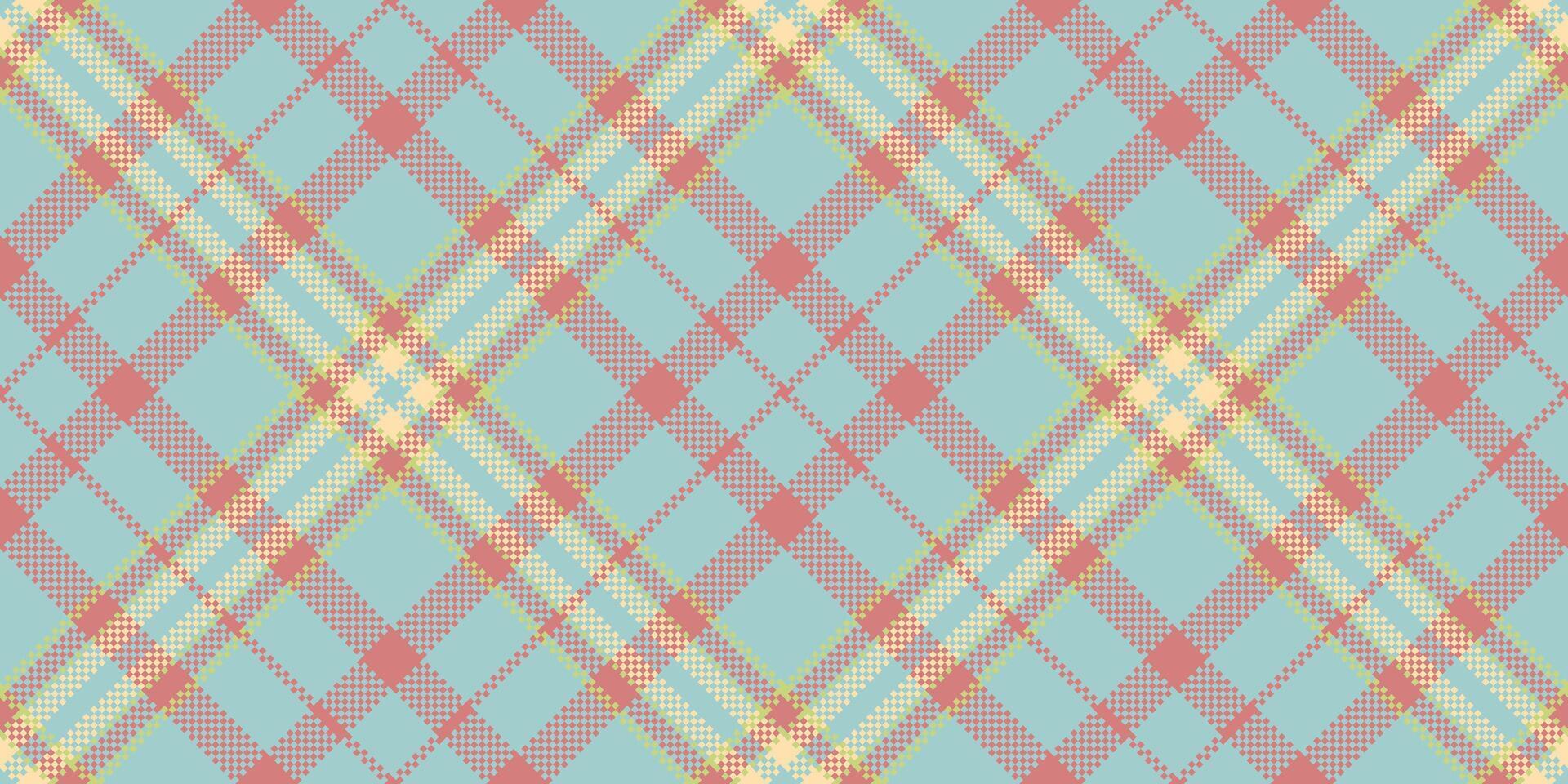 Close up textile background , paper texture seamless check. Glamor tartan pattern fabric plaid in light and red colors. vector