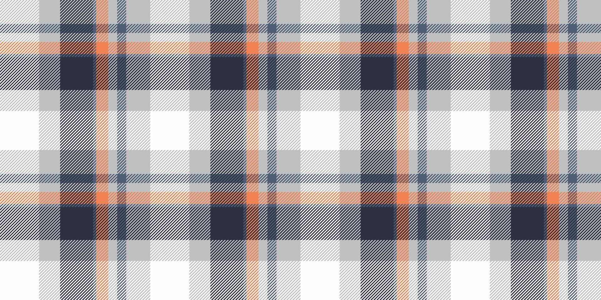 Poncho textile pattern tartan, display plaid fabric. Elementary check seamless texture background in silver and white colors. vector