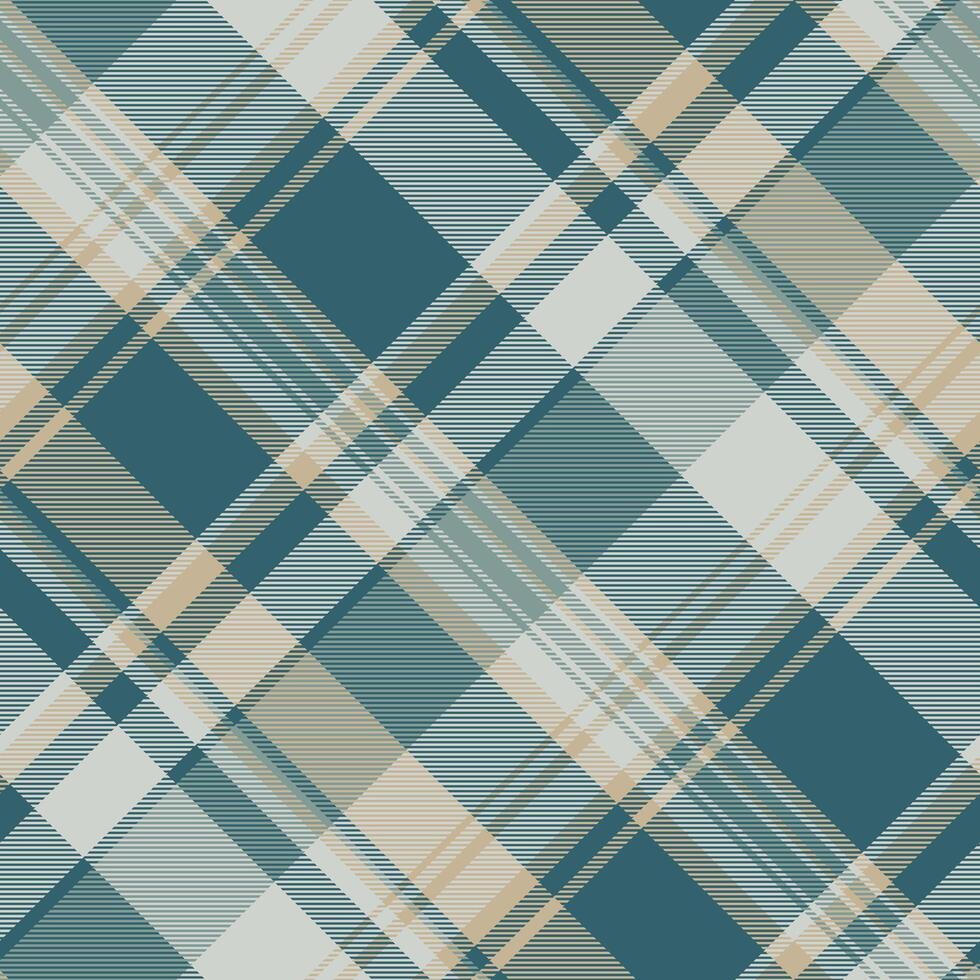 Cute texture plaid, 2024 seamless background check. Perfection tartan fabric textile pattern in pastel and cyan colors. vector