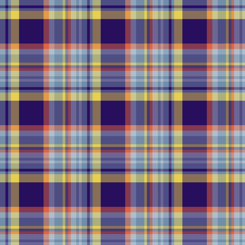 Plaid seamless pattern. background of textile ornament. Flat fabric design. vector