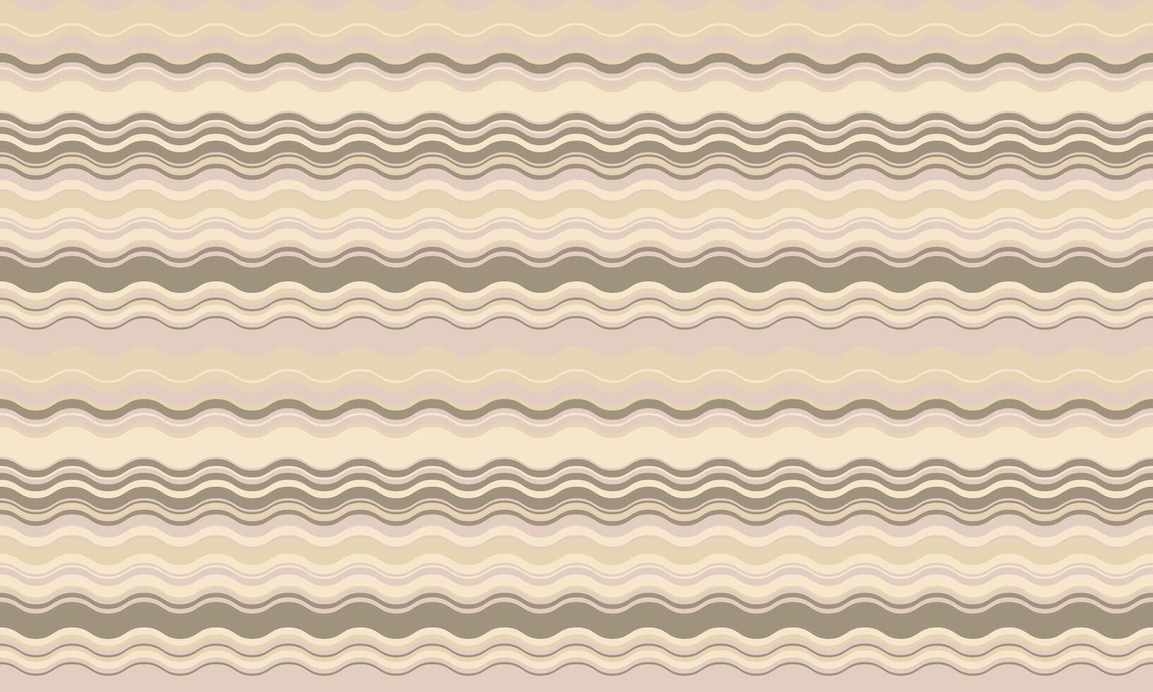 Abstract background with wavy stripes in vibrant colors, creating a rippled, liquid effect. Smooth curves and textured lines add elegance, vitality, and creativity. Ideal for wallpaper or textile. vector