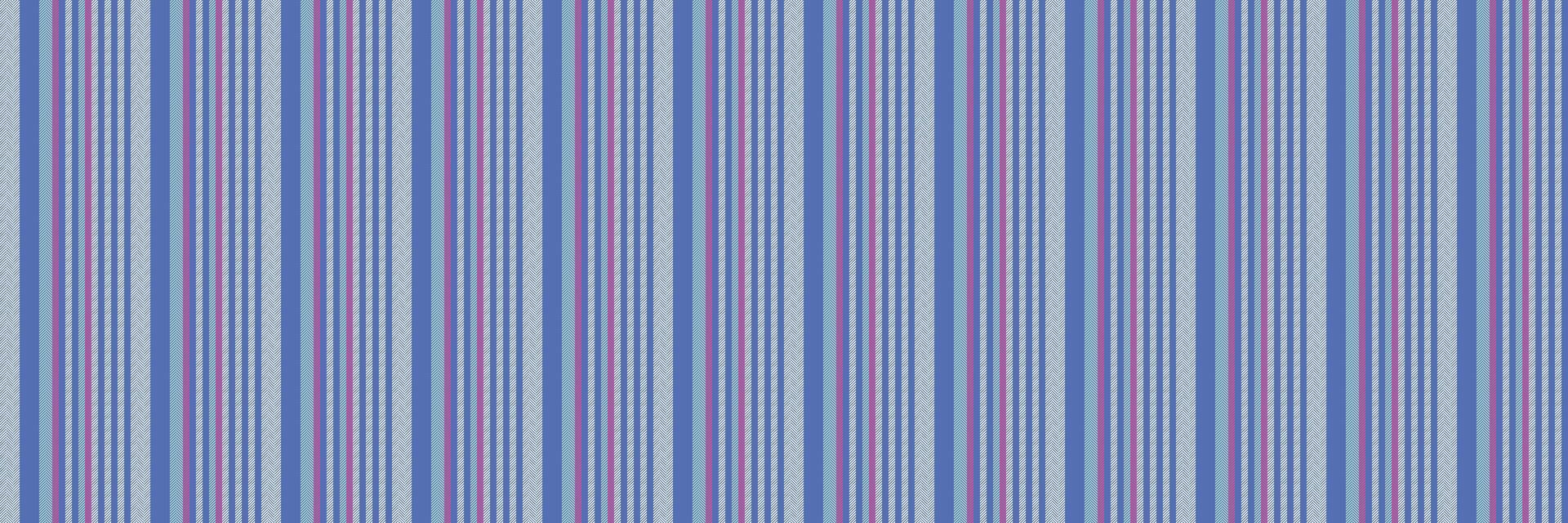 Infant lines stripe texture, paint seamless vertical pattern. Tape fabric textile background in blue and ivory colors. vector
