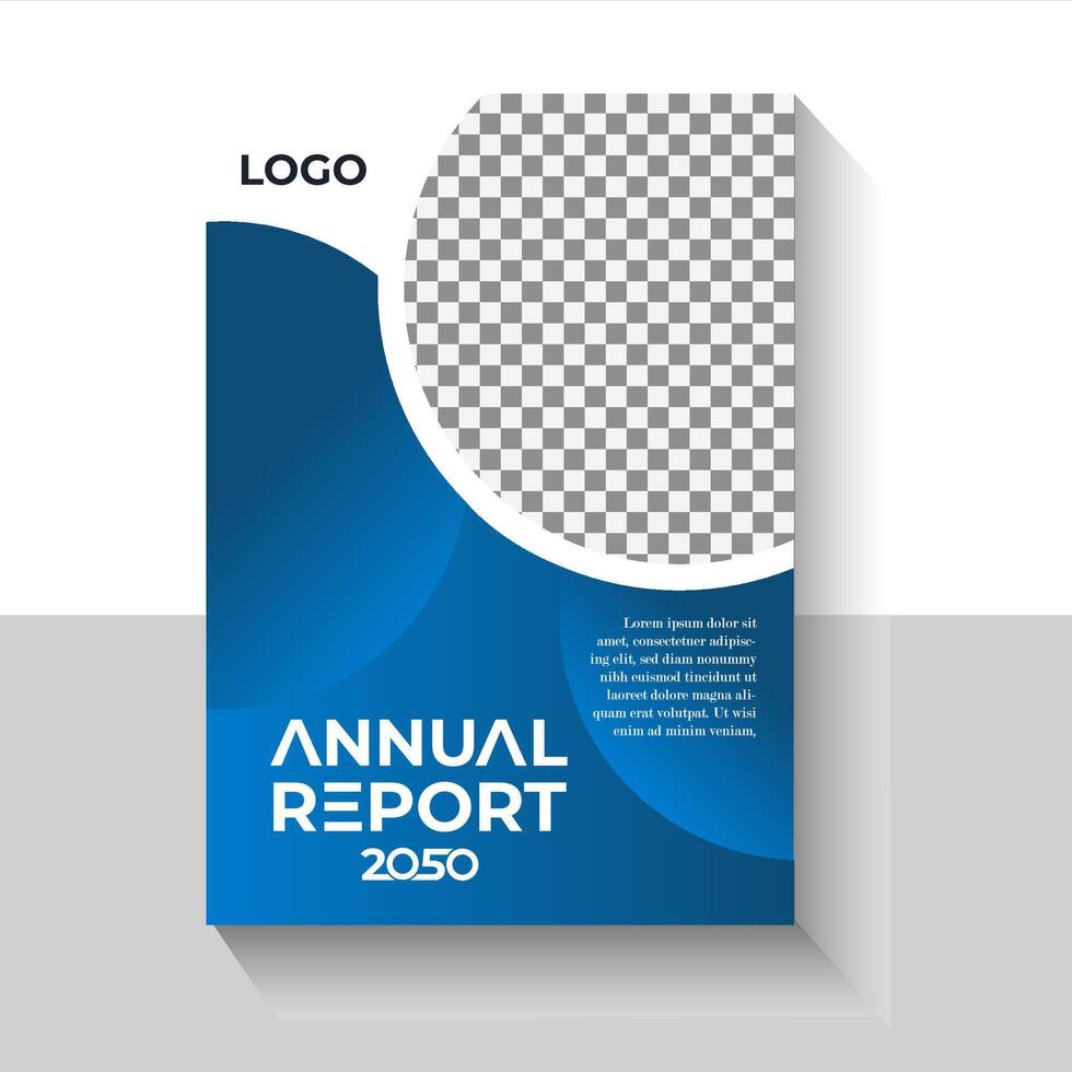 Abstract modern annual cover template vector