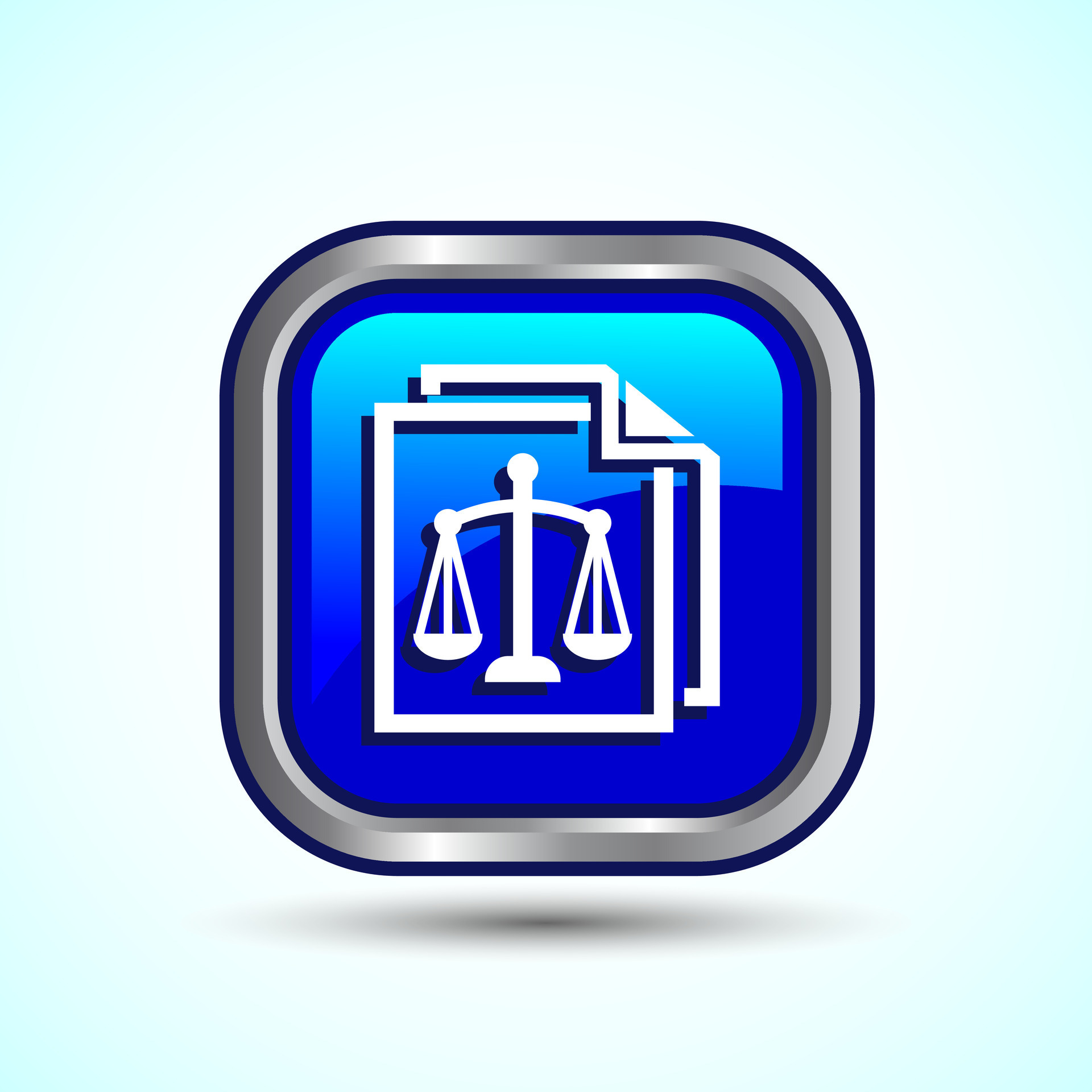 Justice Scales Icon Design Illustration Legal and Justice Law Icon For