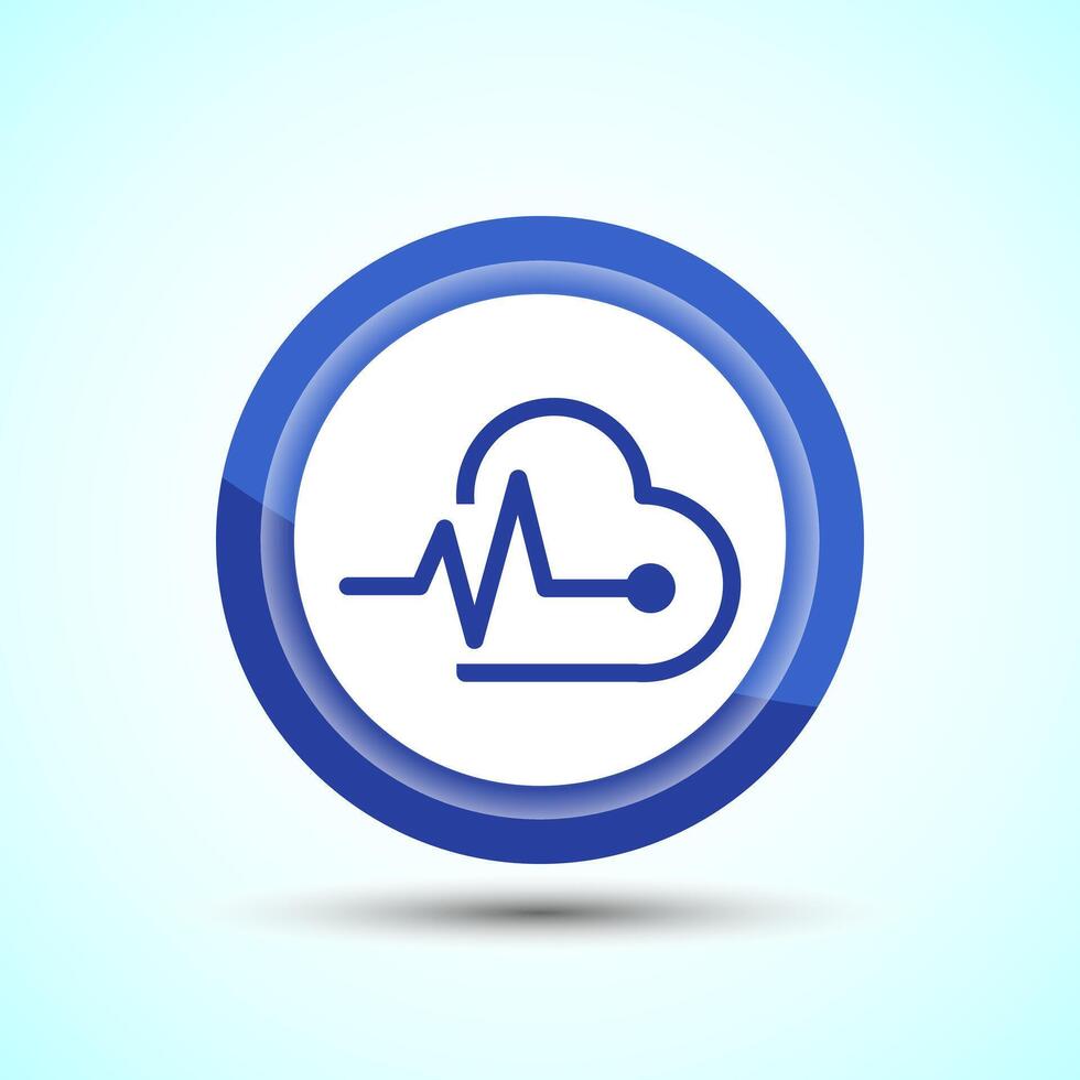 Heartbeat pulse Icon vector