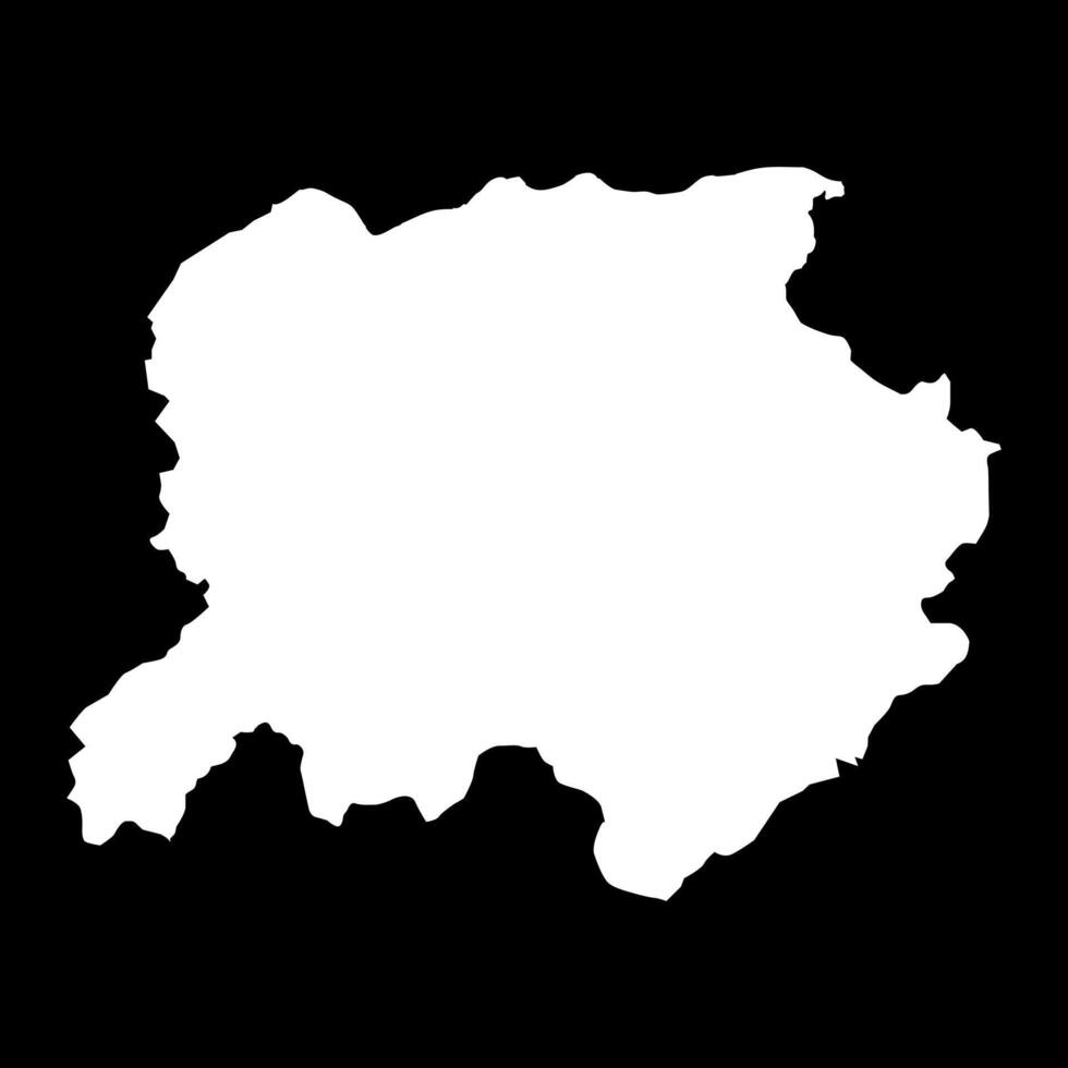 Labe region map, administrative division of Guinea. illustration. vector