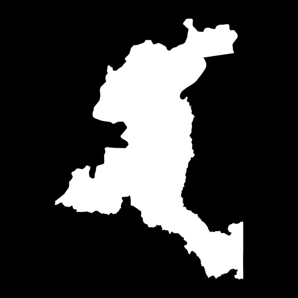Haut Katanga province map, administrative division of Democratic Republic of the Congo. illustration. vector