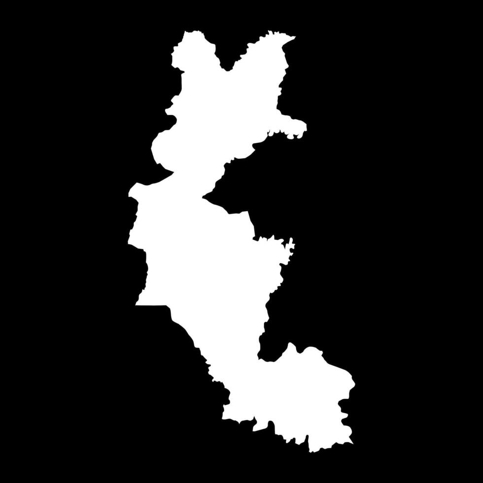 Faranah region map, administrative division of Guinea. illustration. vector
