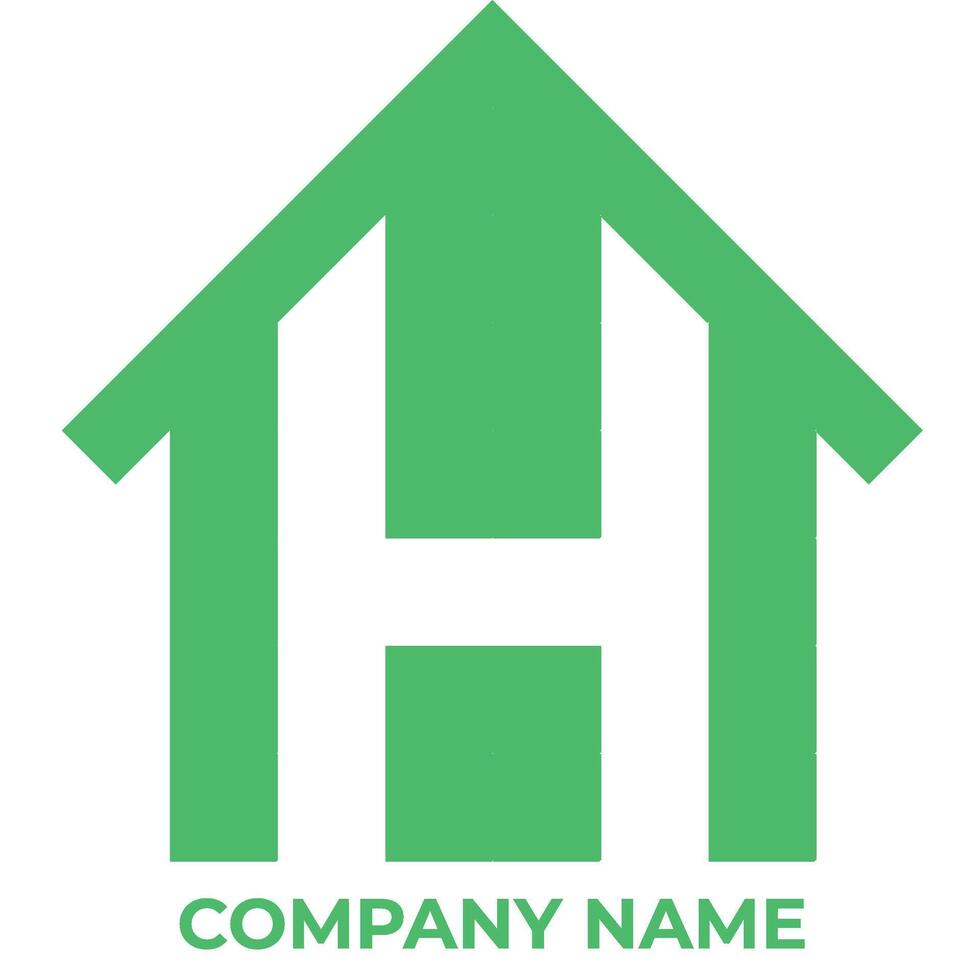 H logo is an image or simply a sketch with a specific meaning, and represents a meaning of a company, region, organization, product, country, institution, and other things. vector