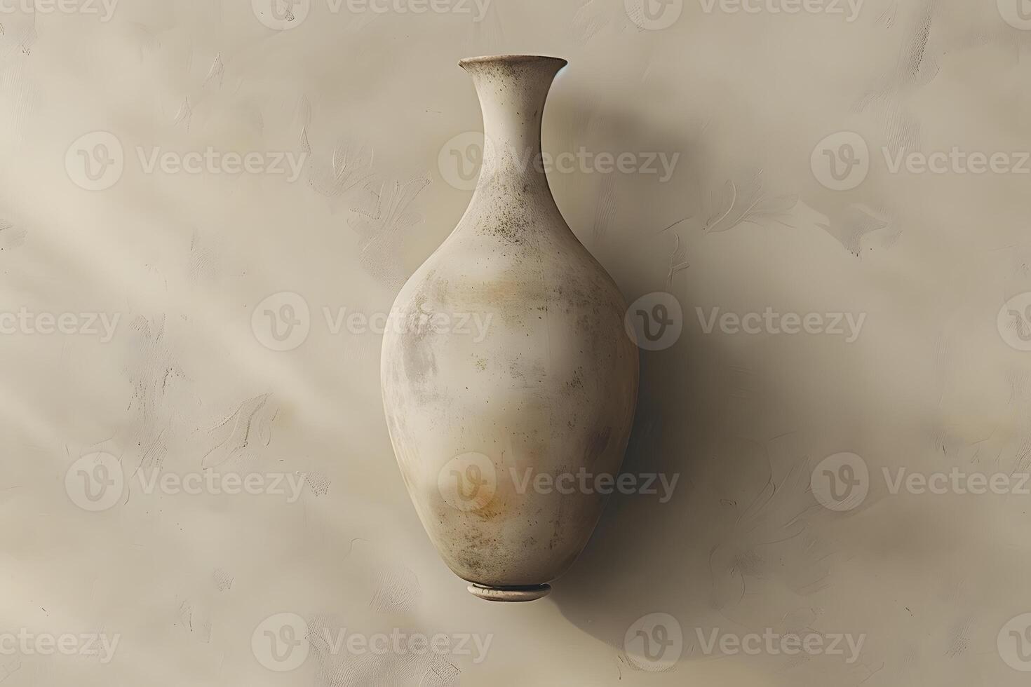Minimalist Ceramic Vase on Textured Wall Elegant Home Decor Design for Modern Interiors photo