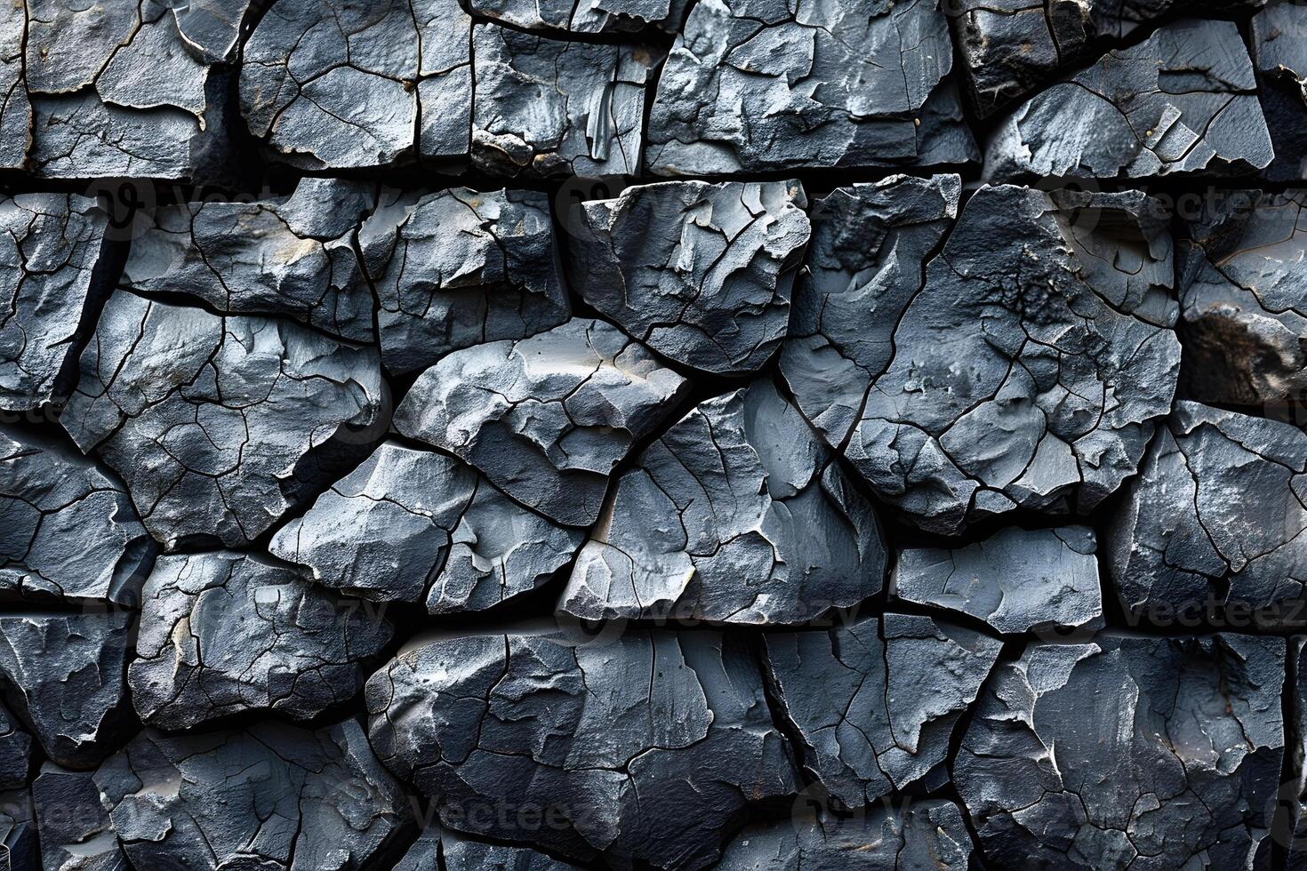 Abstract Texture of Cracked Rock Surface - Natural Geological Background for Design photo