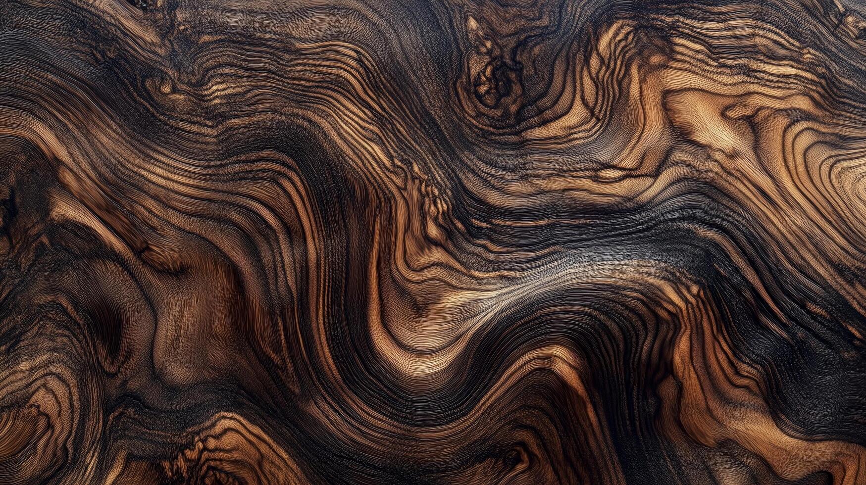 A piece of wood with a very intricate and detailed grain pattern. The wood appears to be aged and has a warm, earthy tone. The texture of the wood is rough and uneven, with many small knots and ridges photo