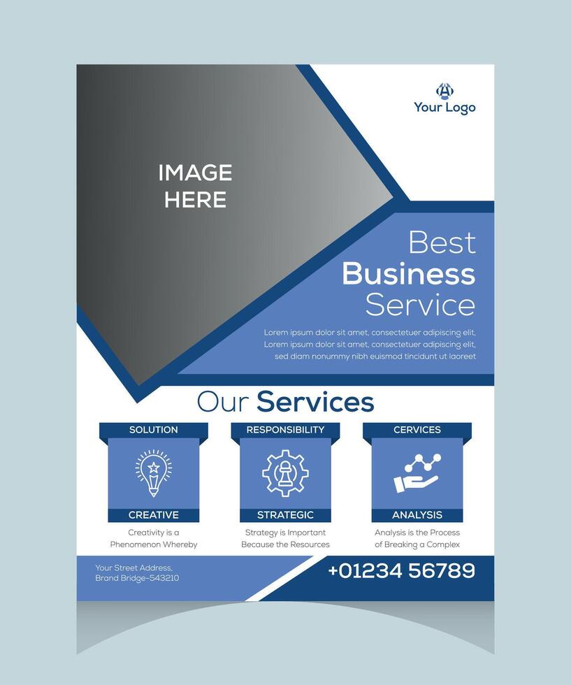 Modern Digital Marketing Agency Flyer Template Design 17 vector