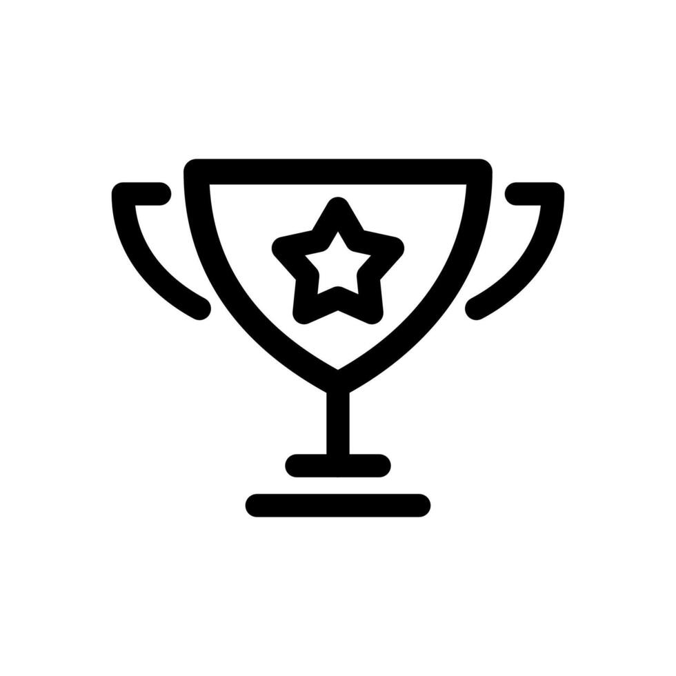 Trophy Icon Line Design Style vector