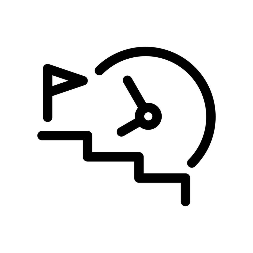 Progress Icon Line Design Style vector