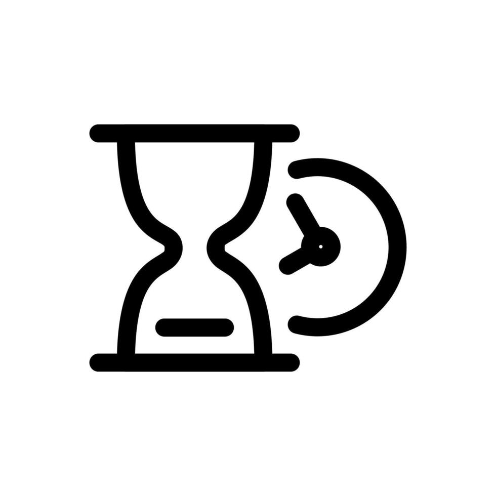 Time is Money Icon Line Design Style vector