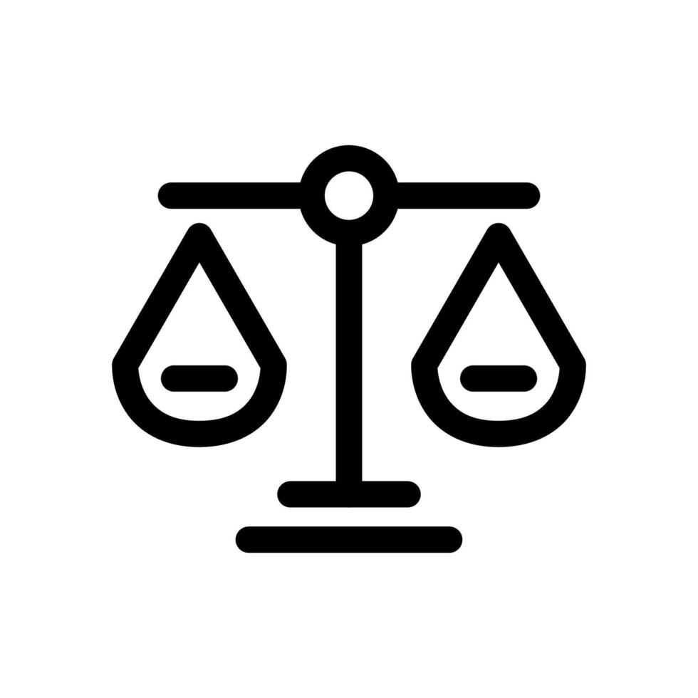 Scale Icon Line Design Style vector