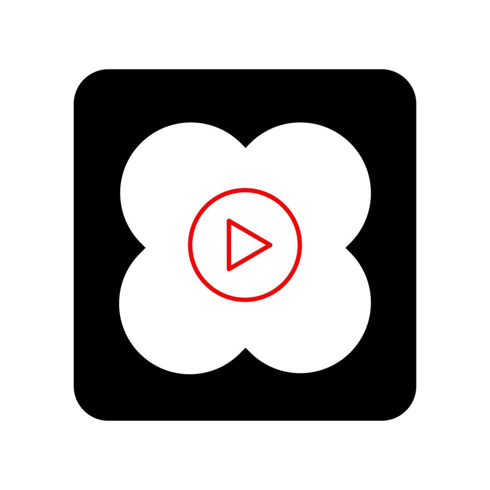 A black and white player icon vector
